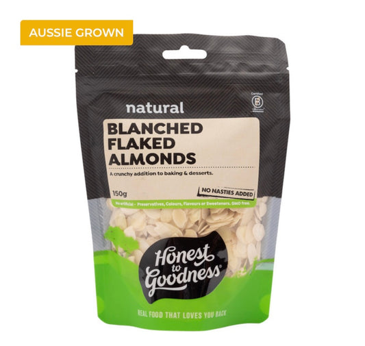 Natural Blanched Flaked Almonds 150g