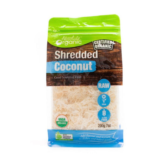 Certified Organic Shredded Coconut 200g